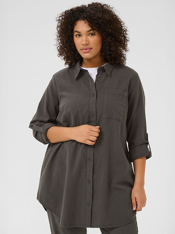 KCNANA - Plus Size Overhemd fra Kaffe Curve