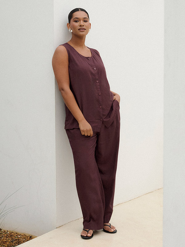 KCMILLE - Plus Size Broek fra Kaffe Curve
