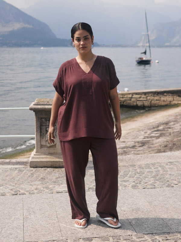 KCMILLE - Plus Size Broek fra Kaffe Curve