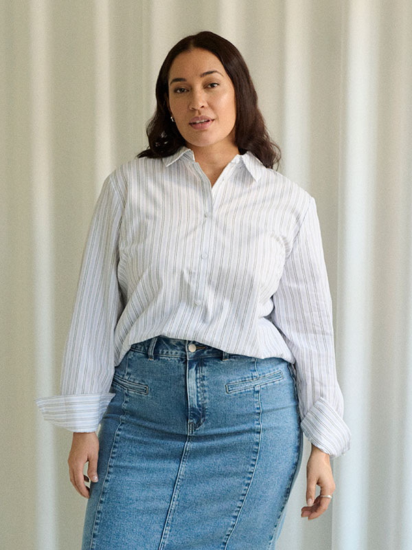 KCSELINA - Plus Size Overhemd fra Kaffe Curve