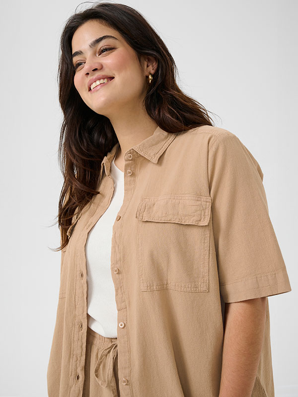 KCNANA - Plus Size Overhemd fra Kaffe Curve