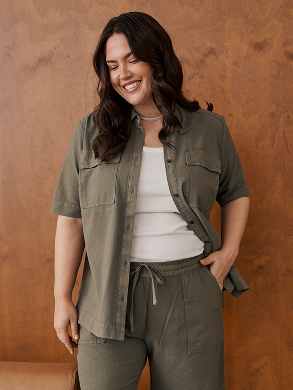 KCNANA - Plus Size Overhemd fra Kaffe Curve