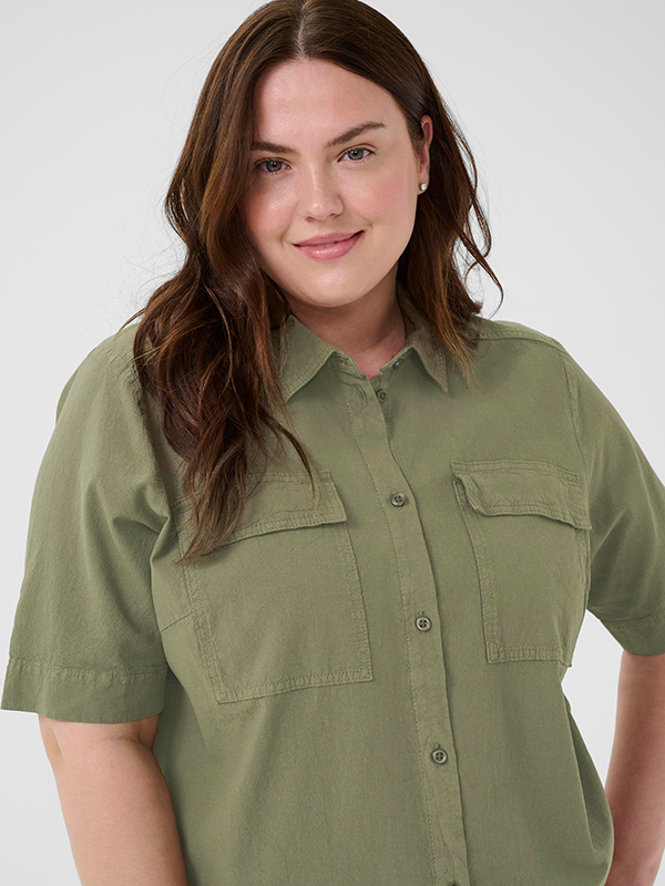 KCNANA - Plus Size Overhemd fra Kaffe Curve