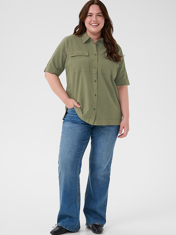 KCNANA - Plus Size Overhemd fra Kaffe Curve