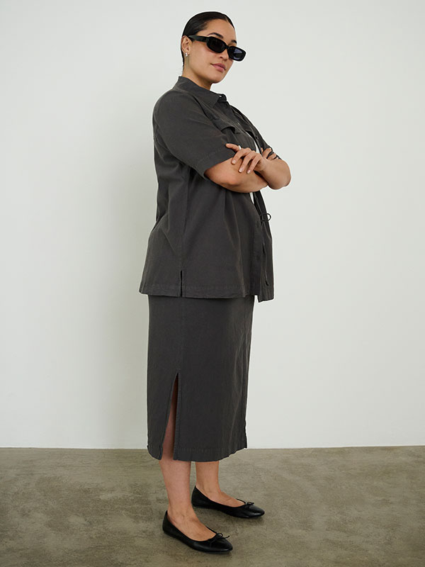 KCNANA - Plus Size Skirt fra Kaffe Curve
