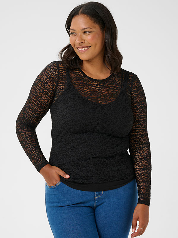KCLINIA - Plus Size Blouse fra Kaffe Curve