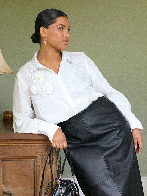 KCROSETA - Plus Size Overhemd fra Kaffe Curve