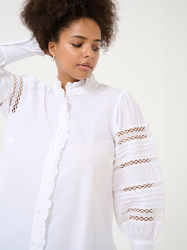 KCWILLA - Plus Size Overhemd fra Kaffe Curve
