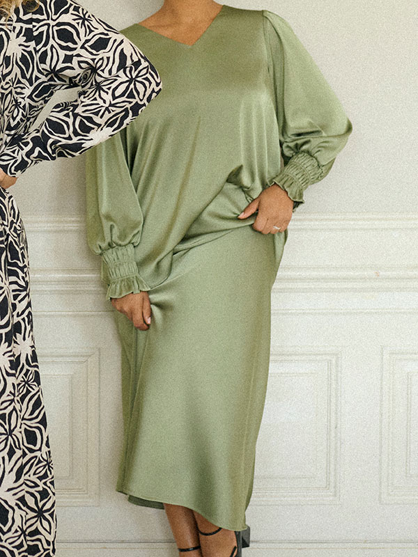 KCHILLA - Plus Size Skirt fra Kaffe Curve