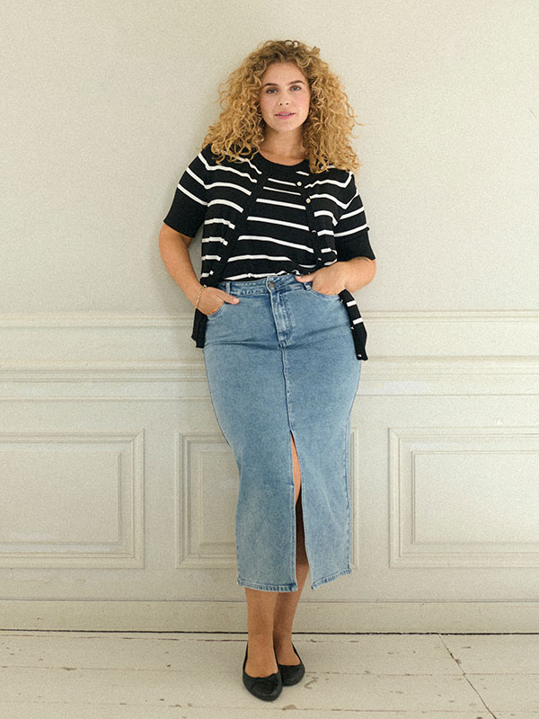 KCDARINA - Plus Size Skirt fra Kaffe Curve