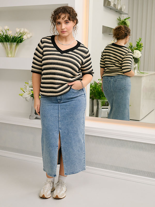 KCDARINA - Plus Size Skirt fra Kaffe Curve