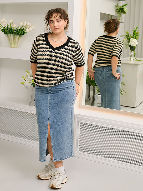 KCDARINA - Plus Size Skirt fra Kaffe Curve