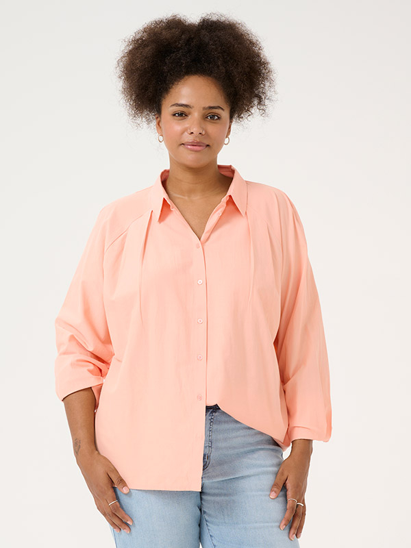 KCHAILA - Plus Size Overhemd fra Kaffe Curve