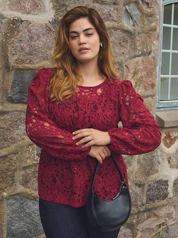 KCLANICA - Plus Size Blouse fra Kaffe Curve