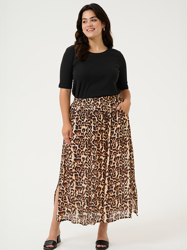 KCEDINA - Plus Size Skirt fra Kaffe Curve