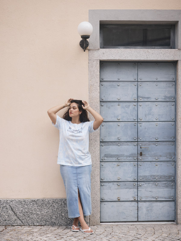 KCROXI - Plus Size T-shirt fra Kaffe Curve
