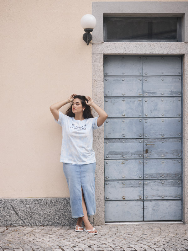 KCSINA - Plus Size Skirt fra Kaffe Curve