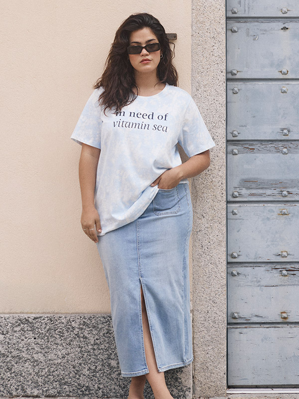 KCSINA - Plus Size Skirt fra Kaffe Curve