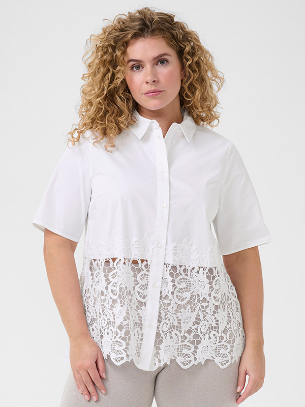 KCNALIA - Plus Size Overhemd fra Kaffe Curve