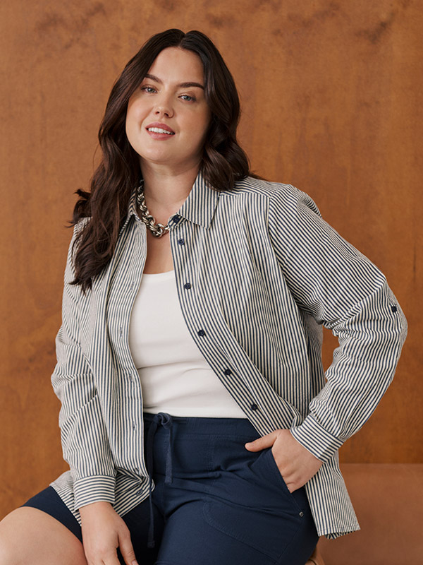 KCNANA - Plus Size Overhemd fra Kaffe Curve