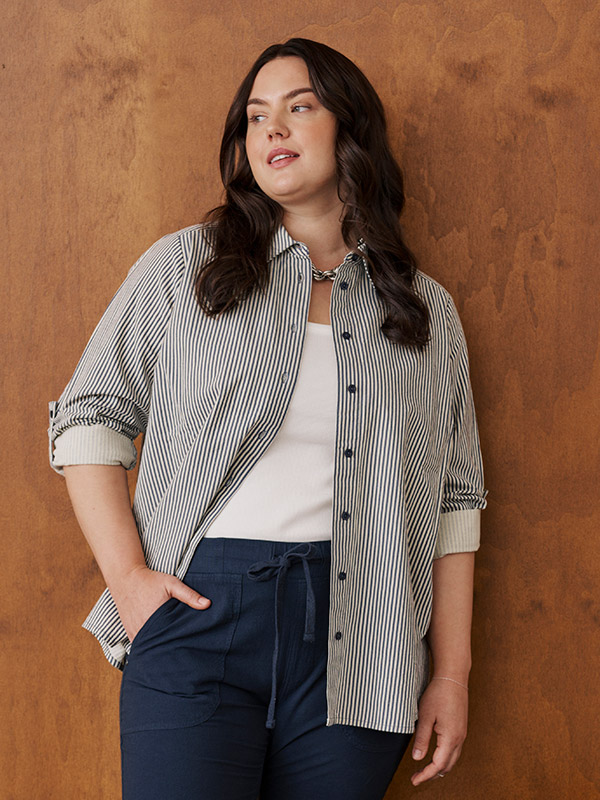 KCNANA - Plus Size Overhemd fra Kaffe Curve