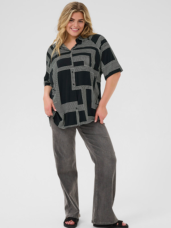 KCDONNA - Plus Size Overhemd fra Kaffe Curve
