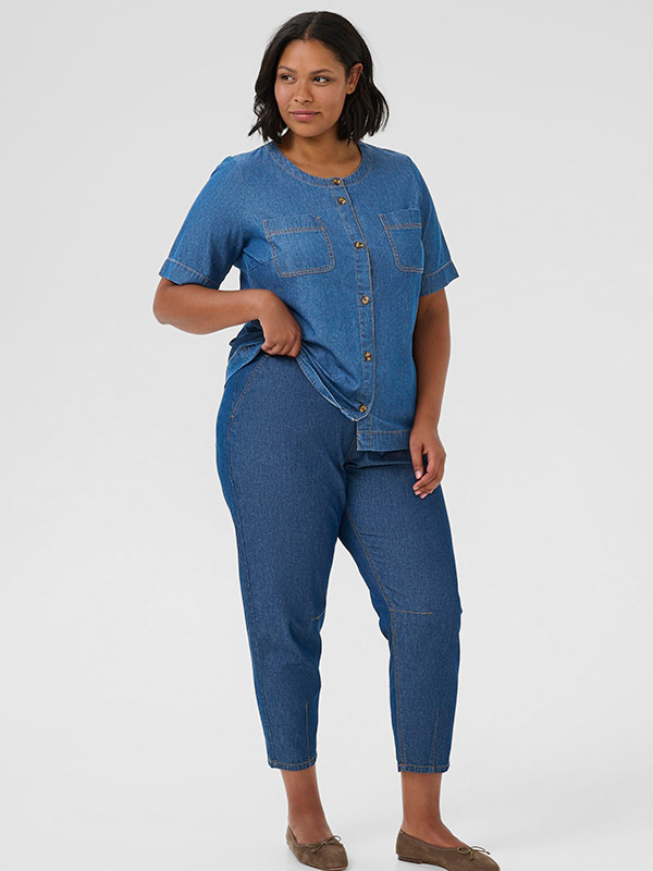 KCLOUISA - Plus Size Blouse fra Kaffe Curve