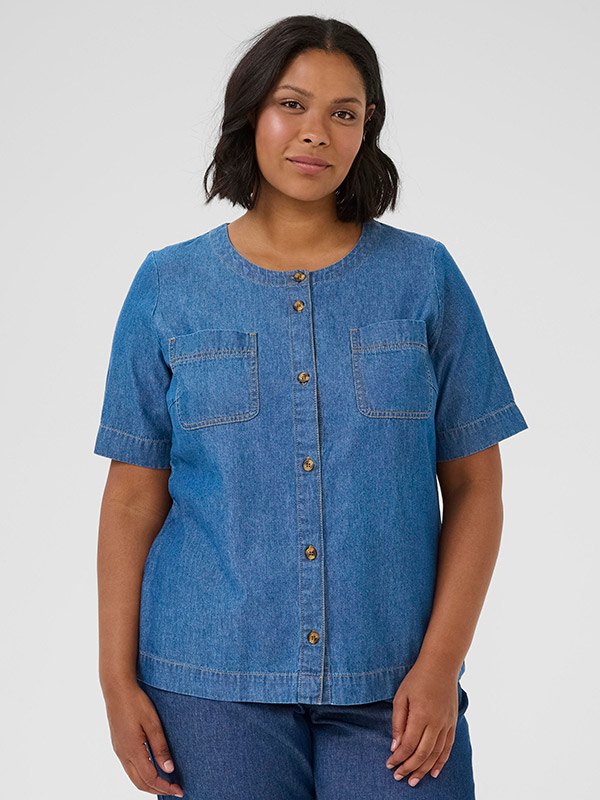 KCLOUISA - Plus Size Blouse fra Kaffe Curve