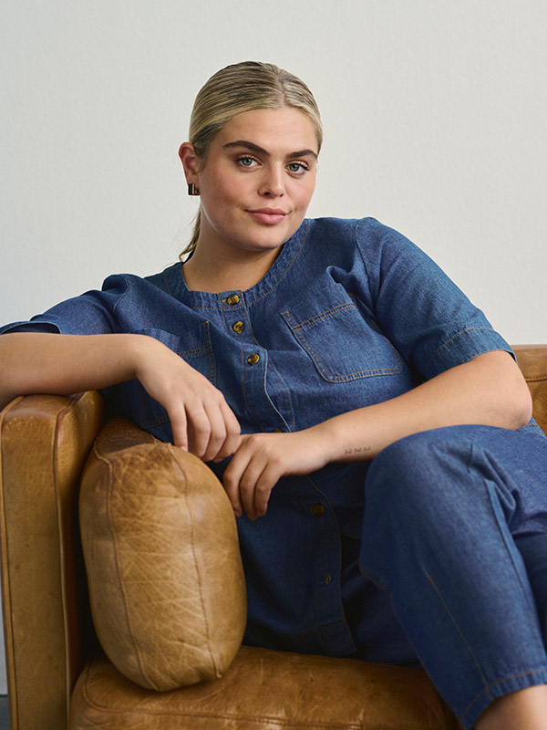 KCLOUISA - Plus Size Blouse fra Kaffe Curve