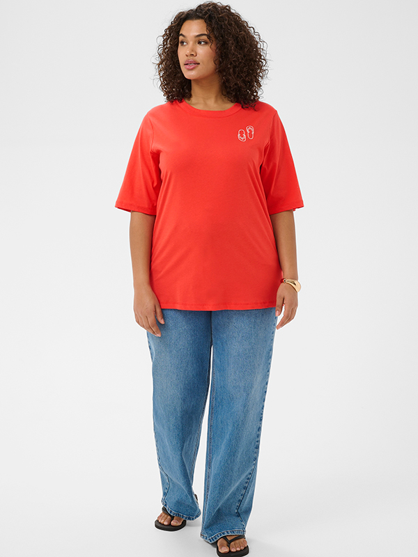 KCALANA - Plus Size T-shirt fra Kaffe Curve