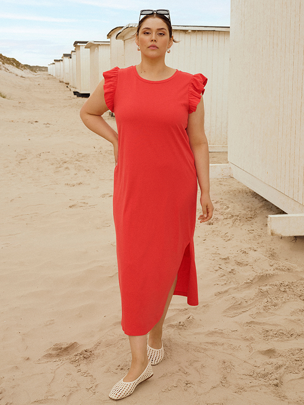 KCCALINE - Plus Size Jurk fra Kaffe Curve