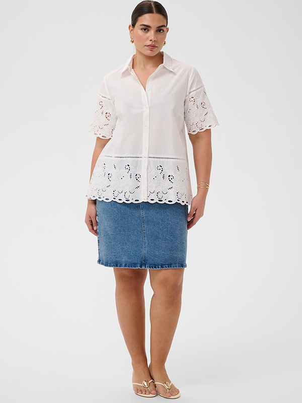 KCTRUDI - Plus Size Overhemd fra Kaffe Curve