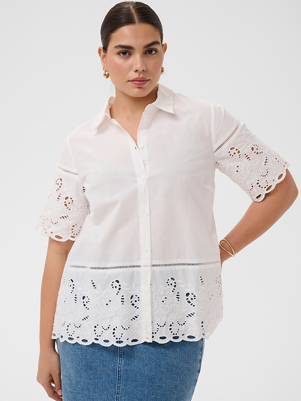 KCTRUDI - Plus Size Overhemd fra Kaffe Curve