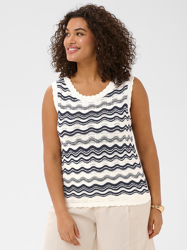 KCANIA - Plus Size Top fra Kaffe Curve