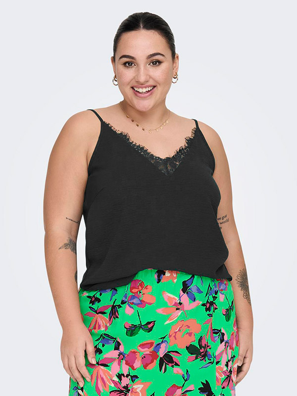 CARMETTA - Plus Size Top fra Only Carmakoma