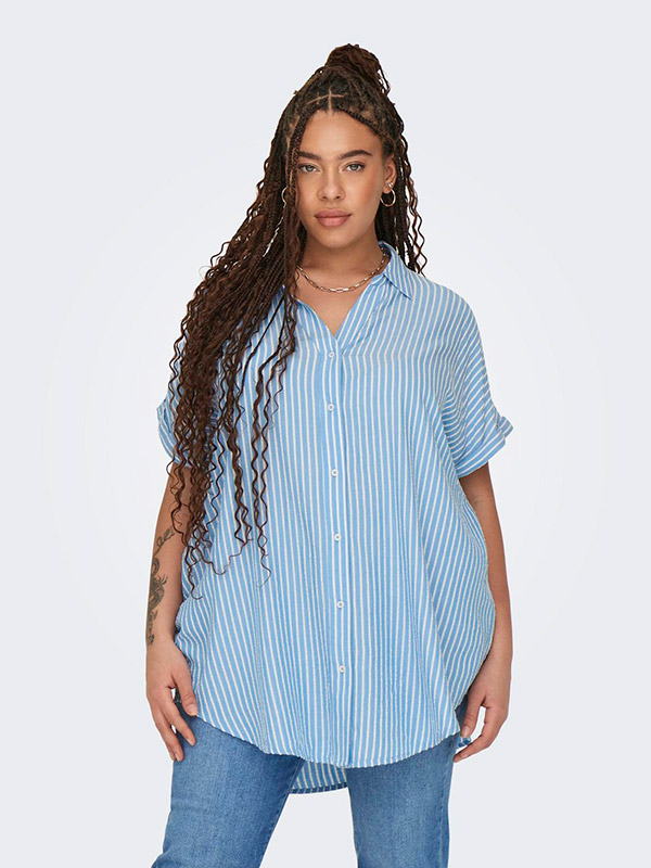 CARPENNA - Plus Size Overhemd fra Only Carmakoma