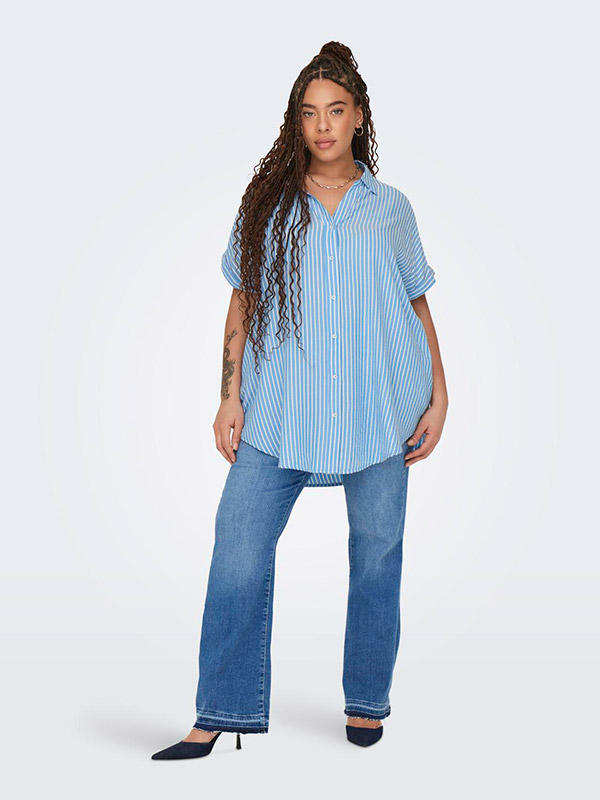 CARPENNA - Plus Size Overhemd fra Only Carmakoma