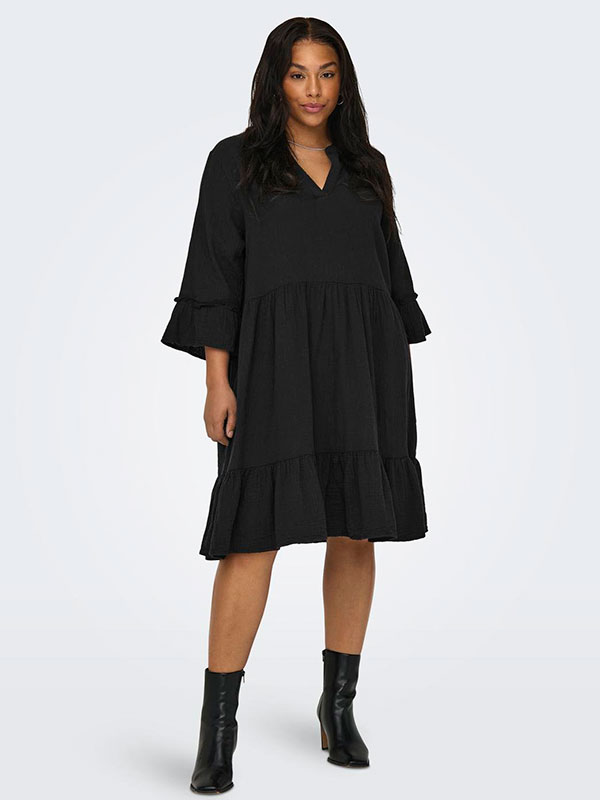 CARTHYRA - Plus Size Jurk fra Only Carmakoma