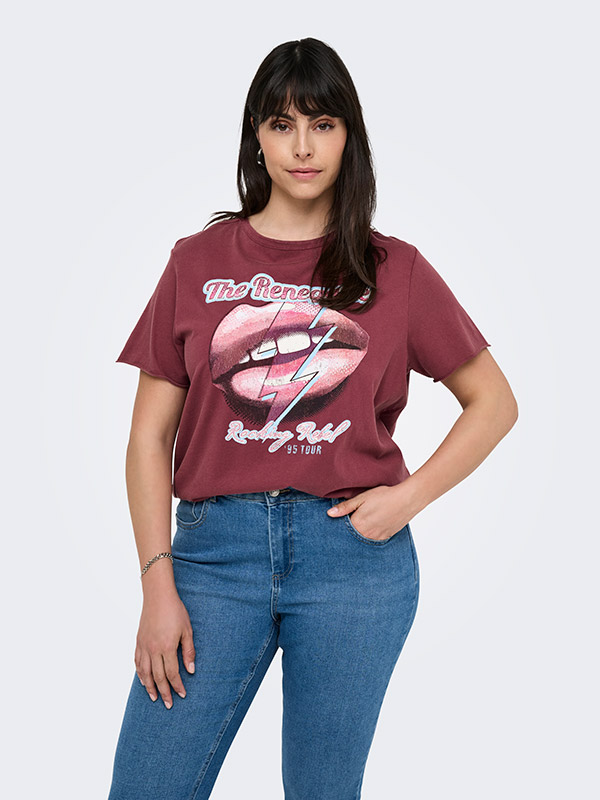 CARMIKO - Plus Size T-shirt fra Only Carmakoma