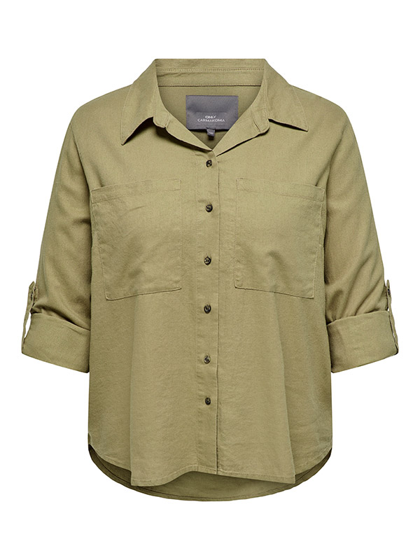 CARYASMIN-CARO - Plus Size Overhemd fra Only Carmakoma