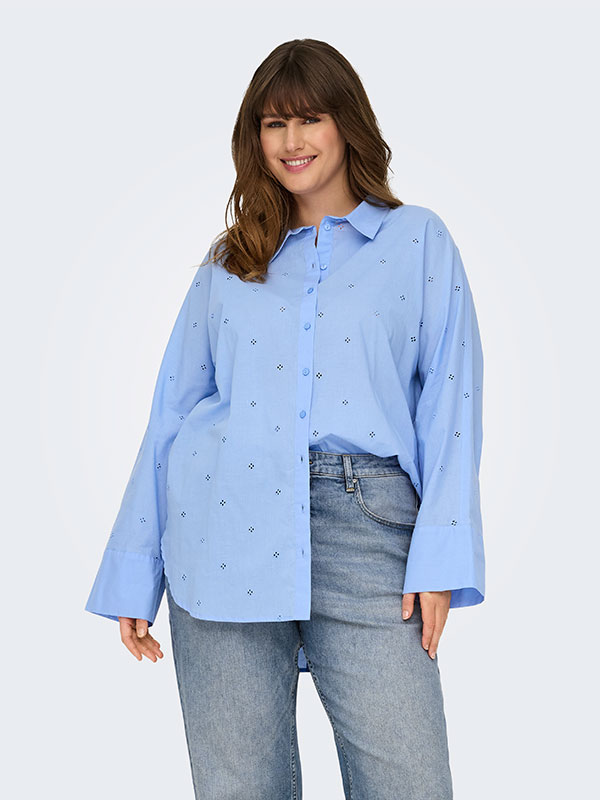 CARNEW - Plus Size Overhemd fra Only Carmakoma