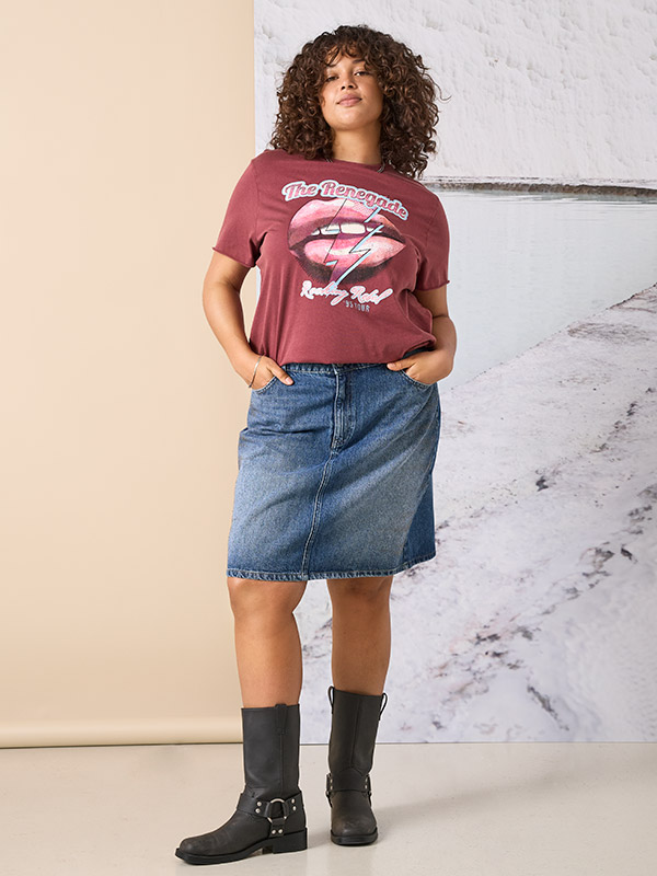 CARSTELLA - Plus Size Skirt fra Only Carmakoma
