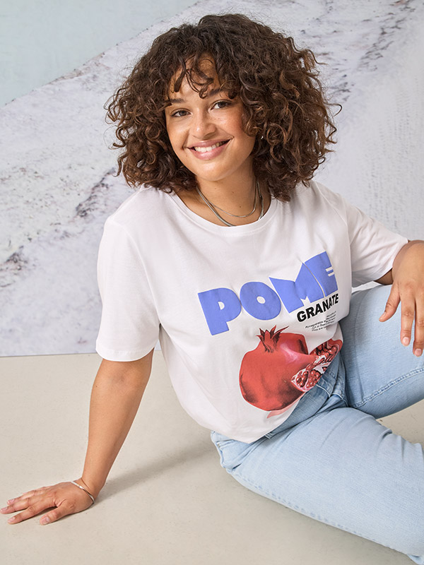 CARJAX - Plus Size T-shirt fra Only Carmakoma