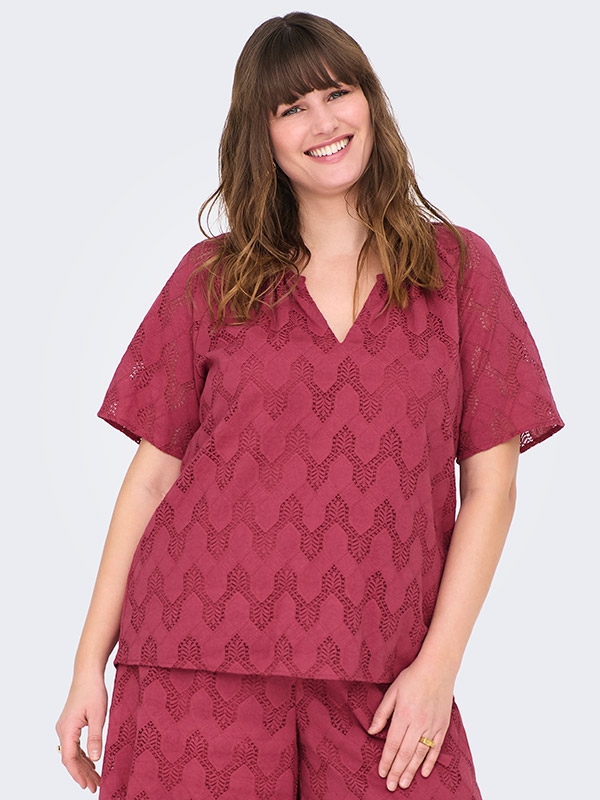 CARCLEANOR - Plus Size Blouse fra Only Carmakoma