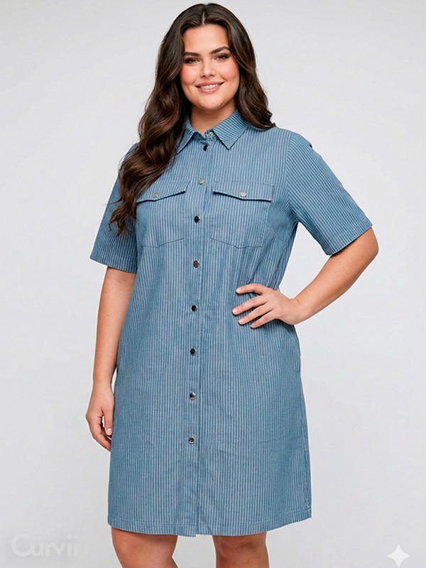 CARLOLAH - Plus Size Jurk fra Only Carmakoma