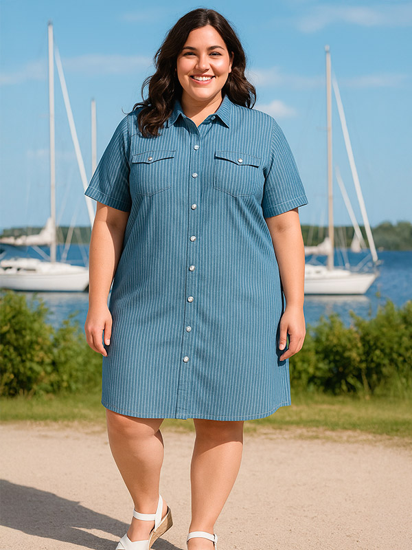 CARLOLAH - Plus Size Jurk fra Only Carmakoma