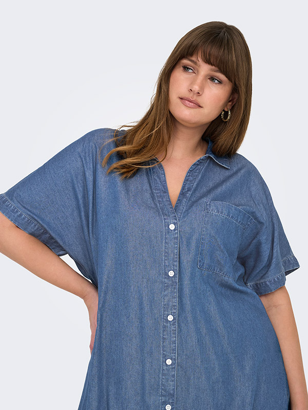 CARPENNA - Plus Size Overhemd fra Only Carmakoma