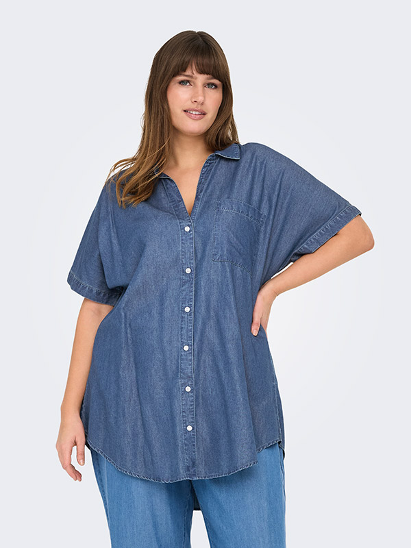 CARPENNA - Plus Size Overhemd fra Only Carmakoma