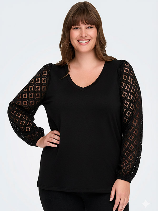 CAREFFIE - Plus Size Blouse fra Only Carmakoma
