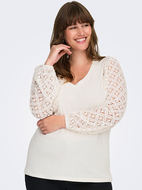 CAREFFIE - Plus Size Blouse fra Only Carmakoma